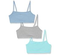 Hanes Set di 3 tavolette in Cotone Reggiseno, Opaque, Giacca in Denim/Concrete Heather/Ultra Blue, XXL Donna