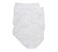 Hanes Culotte in Cotone da Donna, Confezione da 6 unità Bianco White