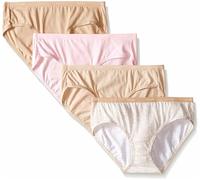 Hanes Donna 4 Pezzi Platino Cotone Creazioni Hipster 41C4