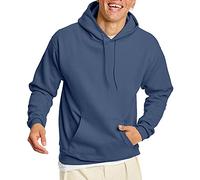 Hanes EcoSmart Felpa con Cappuccio da Uomo, in Pile, Blu Denim, Medium
