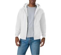 Hanes P180 Felpa con Cappuccio, Opaco, Bianco/Giardino opulento, XL Uomo