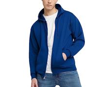 Hanes EcoSmart Felpa con Cappuccio in Pile con Cerniera Integrale, da Uomo, Deep Royal., X-Large