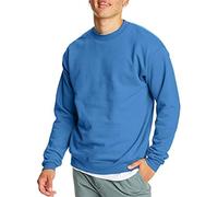 Hanes EcoSmart Fleece, Pullover Crewneck Sweatshirt, 1 Or 2 Pack Maglia di Tuta, Blu Denim, L Uomo