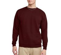 Hanes EcoSmart Fleece, Pullover Crewneck Sweatshirt, 1 Or 2 Pack Maglia di Tuta, Brulè Berry 1 Confezione, 3XL Uomo