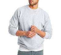 Hanes Felpa EcoSmart Maglia di Tuta, Cenere, Large Uomo