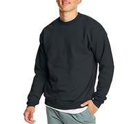 Hanes EcoSmart Fleece, Pullover Crewneck Sweatshirt, 1 Or 2 Pack Maglia di Tuta, Nero, XXL Uomo