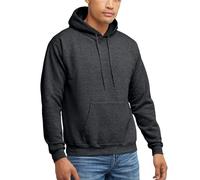 Hanes EcoSmart Hoodie, Midweight Fleece, Pullover Hooded Sweatshirt for Men Cappuccio, Opaco, Charcoal Heather, XXXL Uomo