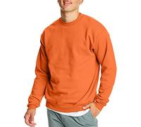 Hanes EcoSmart Sweatshirt Maglia di Tuta, Arancione di Sicurezza, L Uomo