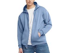 Hanes Felpa con Cappuccio da Uomo, Azzurro, XXL
