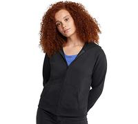Hanes - Felpa da Donna con Cappuccio in Pile EcoSmart con Cerniera Integrale, Ebano, Large
