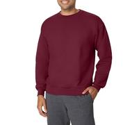 Hanes Felpa da uomo in pile pesante, pullover girocollo da uomo, Marrone, Large