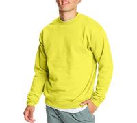 Hanes Felpa EcoSmart Maglia di Tuta, Verde di Sicurezza, XL Uomo