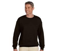 Hanes - Felpa in cotone felpato, 283 g, girocollo Dark Chocolate medium