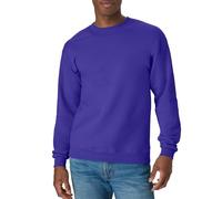 Hanes EcoSmart Fleece, Pullover Crewneck Sweatshirt, 1 Or 2 Pack Maglia di Tuta, Viola, XL Uomo