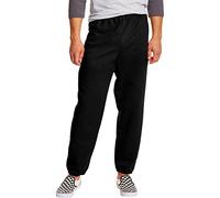 Hanes Fleece Sweatpants, EcoSmart Athletic Lounge Pants for Men, 32" (1 Or 2 Pack) Pantaloni, Nero-Confezione da 1, L Uomo