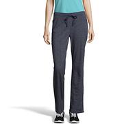 Hanes French Terry Pant Pantaloni, Blu Navy, M Donna
