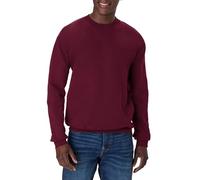Hanes, Heavyweight Fleece Sweatshirt, Crewneck Pullover for Men Maglia di Tuta, Borgogna, XL Uomo