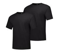 Hanes, Maglietta a Manica Corta Beefy-T (Confezione da 2) Black Medium