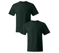 Hanes, maglietta a manica corta Beefy-T (confezione da 2) Deep Forest XX-Large