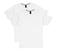 Hanes, maglietta da uomo, a maniche corte, con tecnologia X-temp White Medium