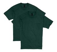 Hanes Maglietta da Uomo (Confezione da 2), Foresta Profonda (Confezione da 2), L