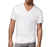 Hanes - Maglietta Intima da Uomo, Confezione da 7 Bianco L