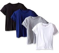 Hanes Magliette Per Ragazzi Grande 4-Pezzi TAGLIA S-XL Collo A Giro Assortite