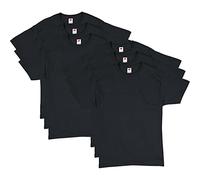Hanes Men's Comfortsoft T-Shirt (Pack of 6), Black, Medium