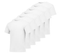 Hanes Men's Comfortsoft T-Shirt (Pack of 6), White, Large