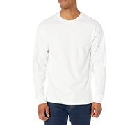 Hanes Men's Long Sleeve Beefy-T Shirt, White, Medium (Pack of 2)