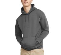 Hanes Mens Pullover EcoSmart Hooded Sweatshirt Smoke Grey XLarge
