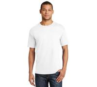 Hanes Men's Short Sleeve Beefy T-Shirt (White) (Medium)