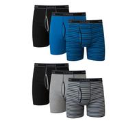 Hanes Boxer Uomo Ispirazione Sportiva Senza Etichetta Confezione da 6 Taglia M
