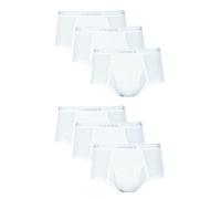 Hanes Men's White Tagless Briefs, 6 Pack, Medium