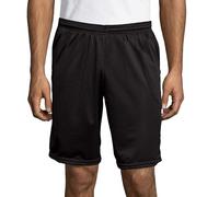 Hanes Mesh Pocket Short Corto, Ebano, L Uomo