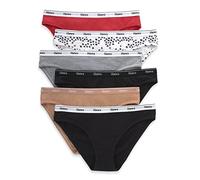 Hanes Originals Bikini, Ropa Interior Algodón Elástico, Colores Surtidos Básicos, Paquete de 6 Intimo in Stile, Miscela di Colori di Base, S (Pacco da 6) Donna