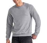 Hanes Felpa da Uomo Originals Girocollo Tri-Blend Spugna Francese Calcestruzzo PE Heather Medium