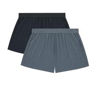 Hanes Originals Sleep, 2-Pack, Comfywear Supersoft Lounge Shorts Pack, 3.25" Pantaloni del Pigiama, Nero/Grigio Stargazer, M (Pacco da 2) Donna