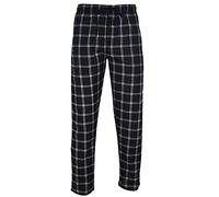 Hanes Pantaloni da Notte in Tessuto da Uomo, Plaid Rosso e Nero, XXL