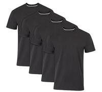 T-Shirt da Uomo Ultimate FreshIQ Black Slim Fit da Uomo, Nera, Grande