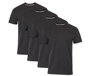 Hanes T-Shirt da Uomo Ultimate FreshIQ Black Slim Fit da Uomo, Nera, Grande