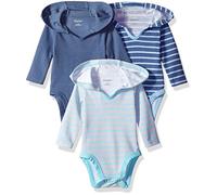 Hanes Ultimate Baby Flexy 3 Pack Hoodie Bodysuits