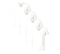 Hanes Ultimate Big V-Neck T-shirt bianca da uomo, confezione da 4, Bianco, 3XL grande