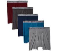 Hanes Ultimate Men's 5-Pack Dyed Boxer Brief - Colors May Vary