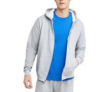 Hanes up, EcoSmart Fleece Full-Zip Hoodie for Men, Hooded Sweatshirt Felpa con Cappuccio, Cenere, XXXL Uomo