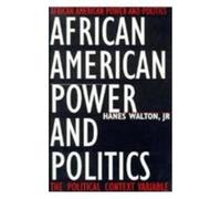 Hanes Walton Jr. African American Power and Politics (Tascabile)
