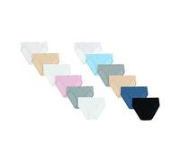 Hanes Women's Cotton Hi Cut Underwear (Regular & Plus Sizes), 12 Pack-Assorted, 9