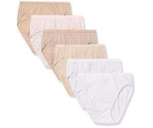 Hanes Womens Ultimate Breathable Cotton Hi-Cut 6-Pack, 10