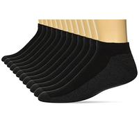 Hanes Men's, X-Temp Cushioned No Show Socks, 12-Pack Calze, Nero, 6 (Pacco da 12) Uomo
