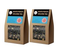 HANFANGLING Oolong Alla Pesca Bianca, 2 Pezzi, Tè Blu e Pesca, Allevia la Stanchezza, Rinfresca la Mente, Sostituisce la Caffeina, Miscela dal Sapore Dolce e Aromatico Rinfrescante